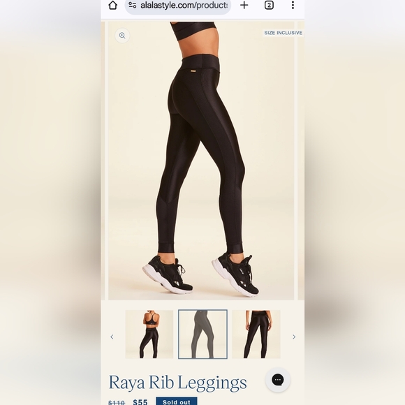 NWT Alala Raya rib legging - Picture 4 of 11